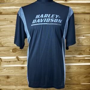 Harley-Davidson Men's Motorclothes T-Shirt Black/Gray Accents Motorcycle size XL